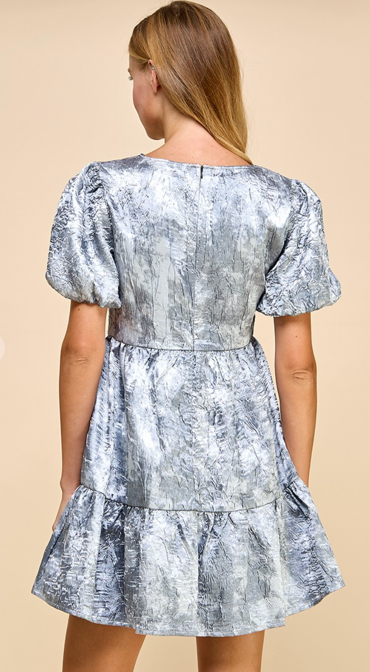 Make A Statement Metallic Dress