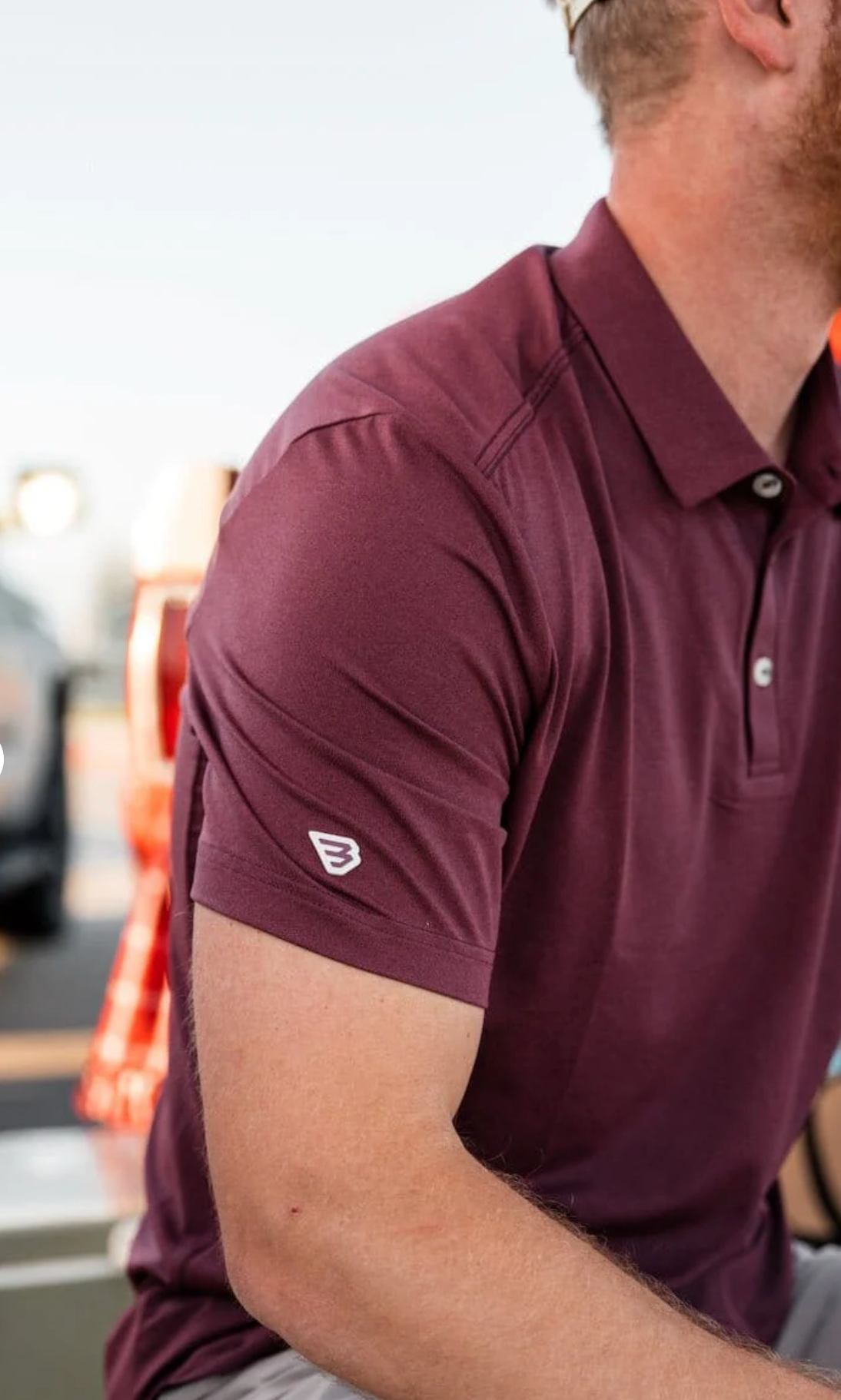 Performance Polo - Heather Maroon