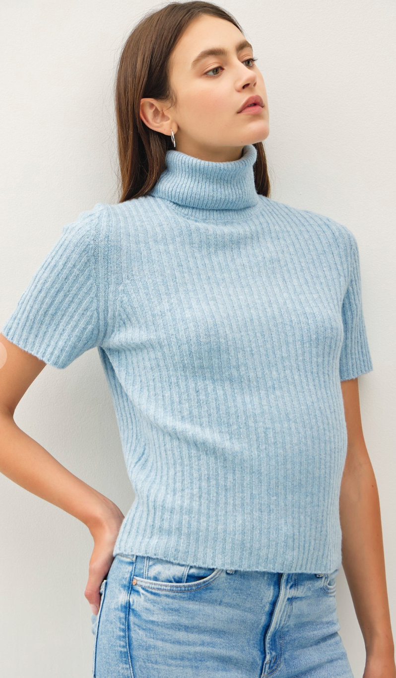 Ribbed Turtleneck Sweater