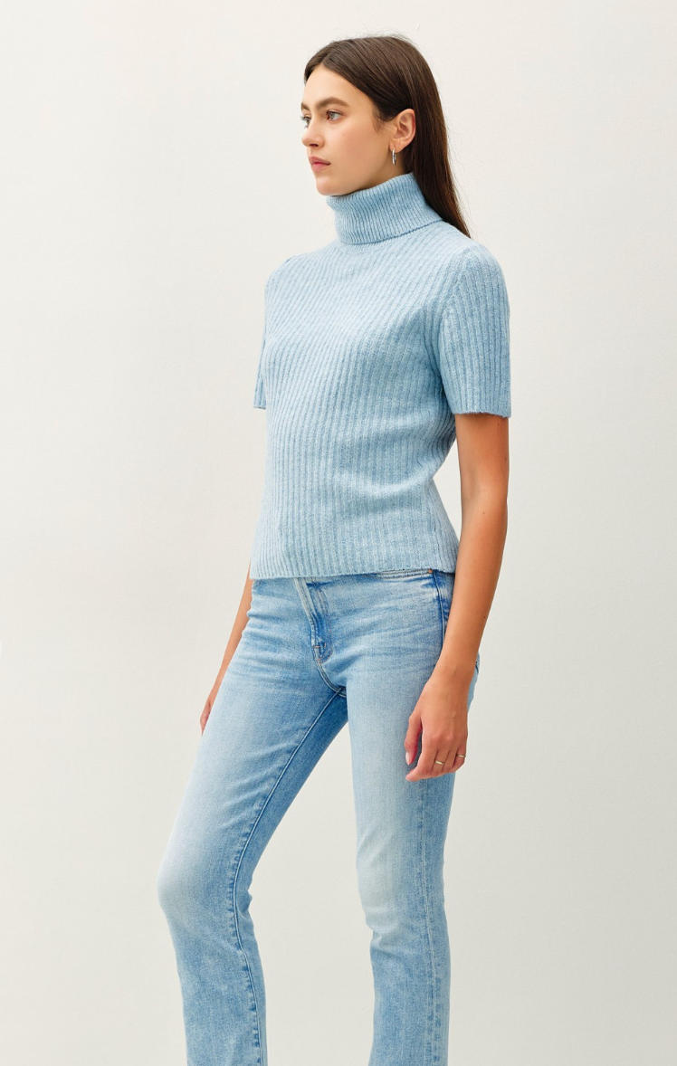 Ribbed Turtleneck Sweater