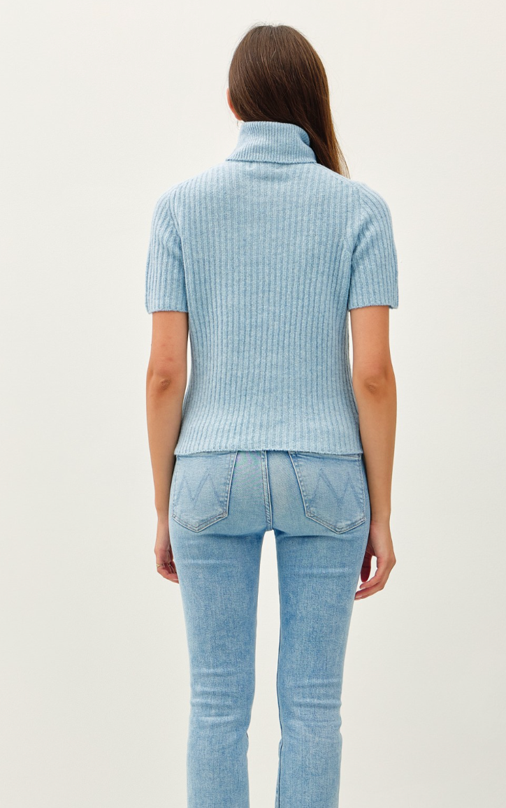 Ribbed Turtleneck Sweater