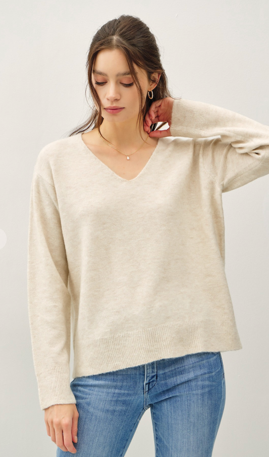 Flattering V-Neck Sweater