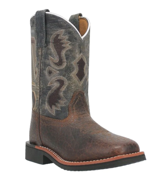 Dan Post Youth Creek Leather Square Toe Cowboy Boot #DPC2825