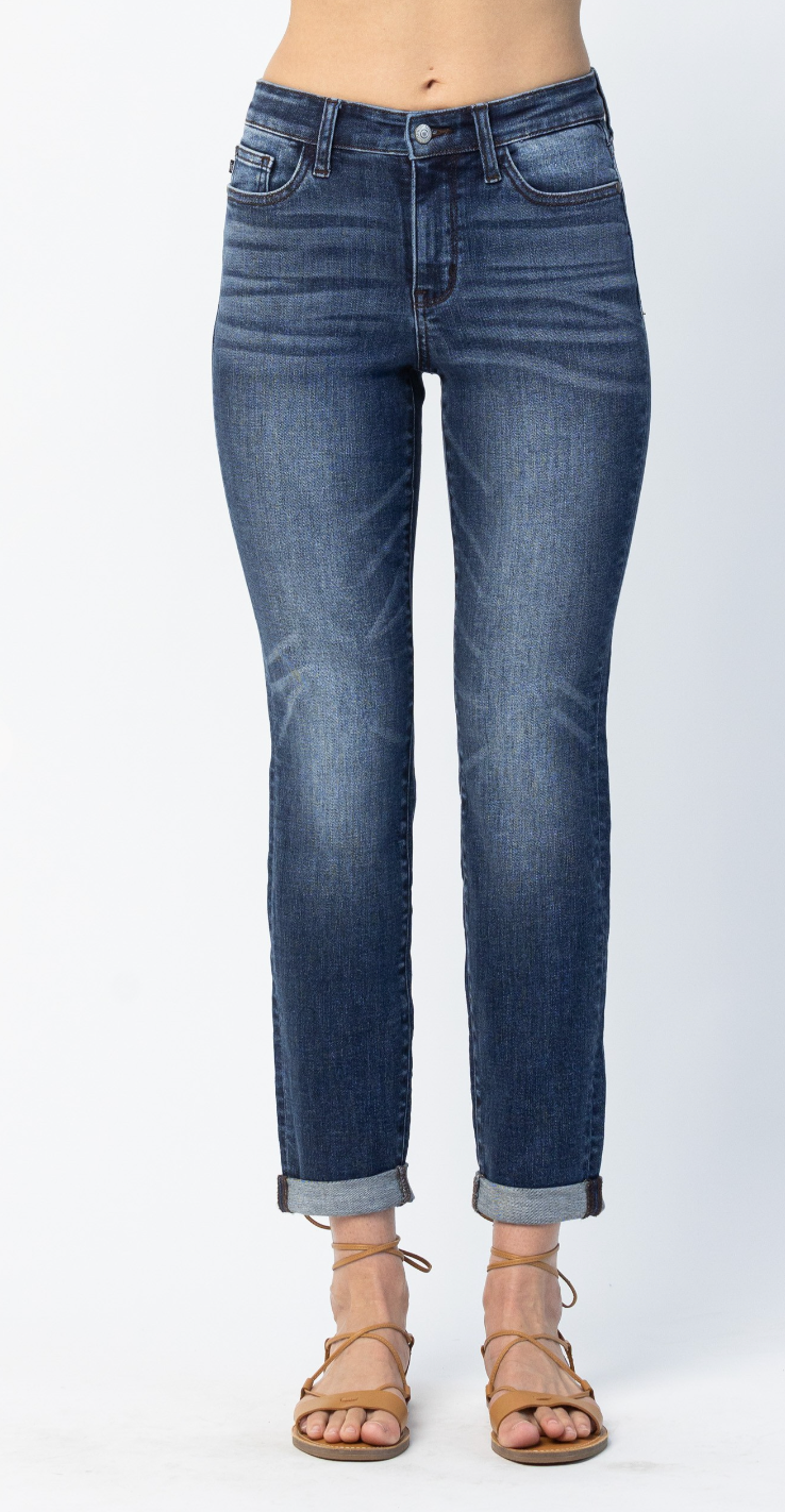 Judy Blue Cuffed Slim Fit Jean