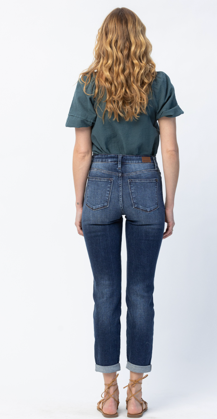 Judy Blue Cuffed Slim Fit Jean