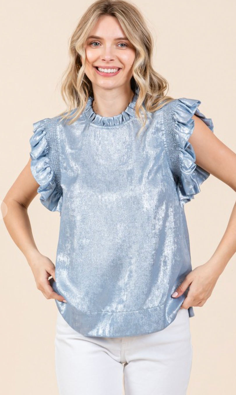 Sparkle an Shine Metallic Top