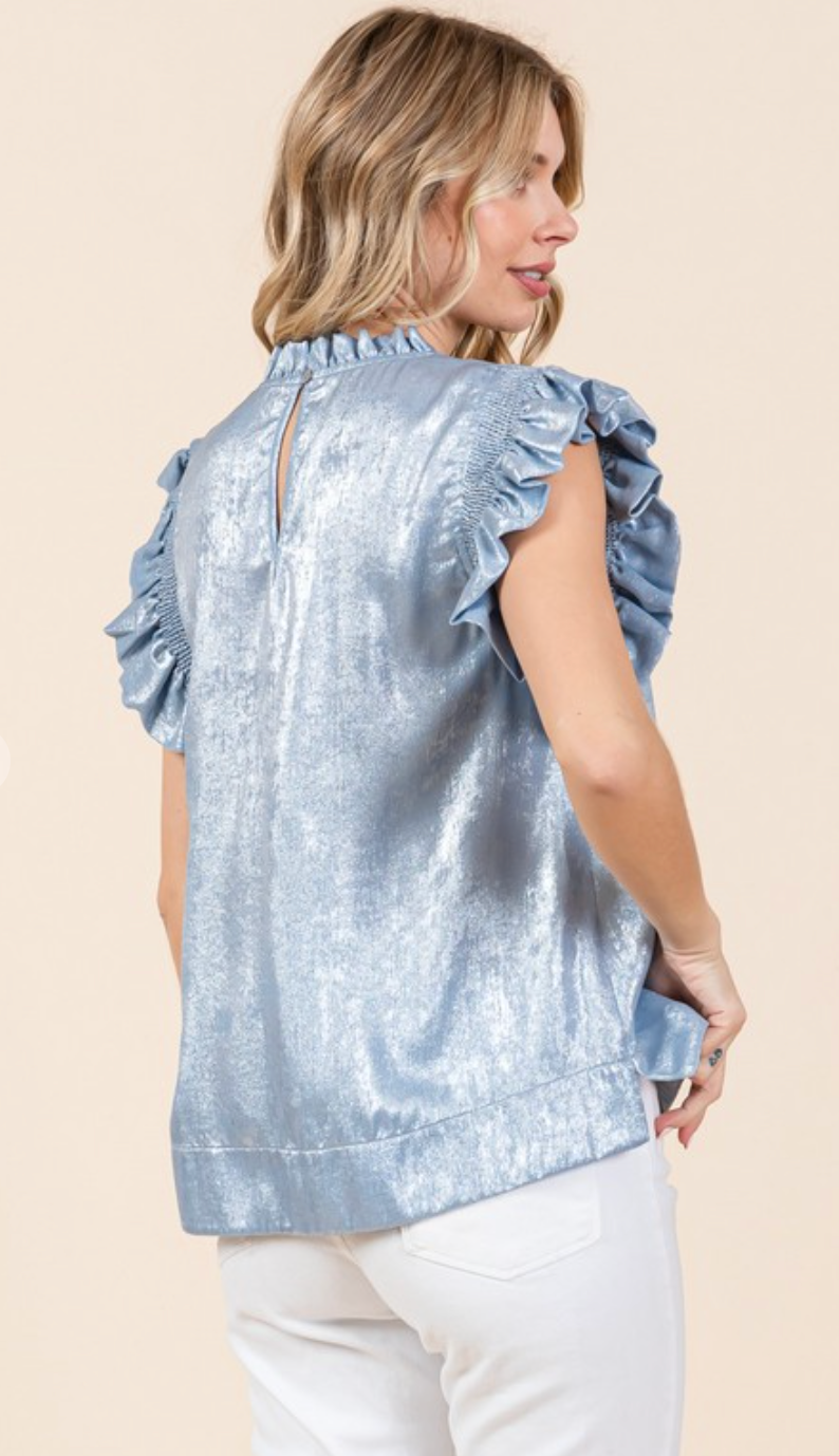 Sparkle an Shine Metallic Top