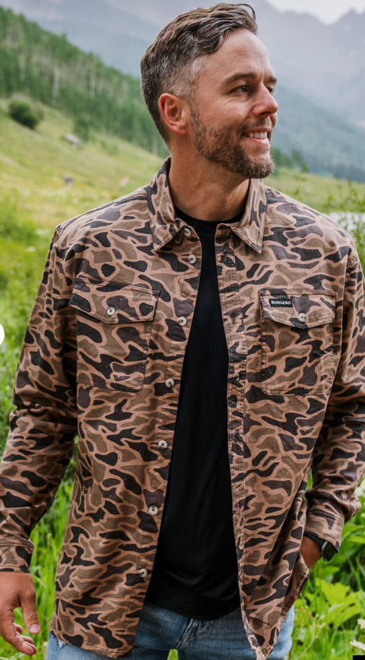 Cotton Twill Button Up - LS - Gauge Camo