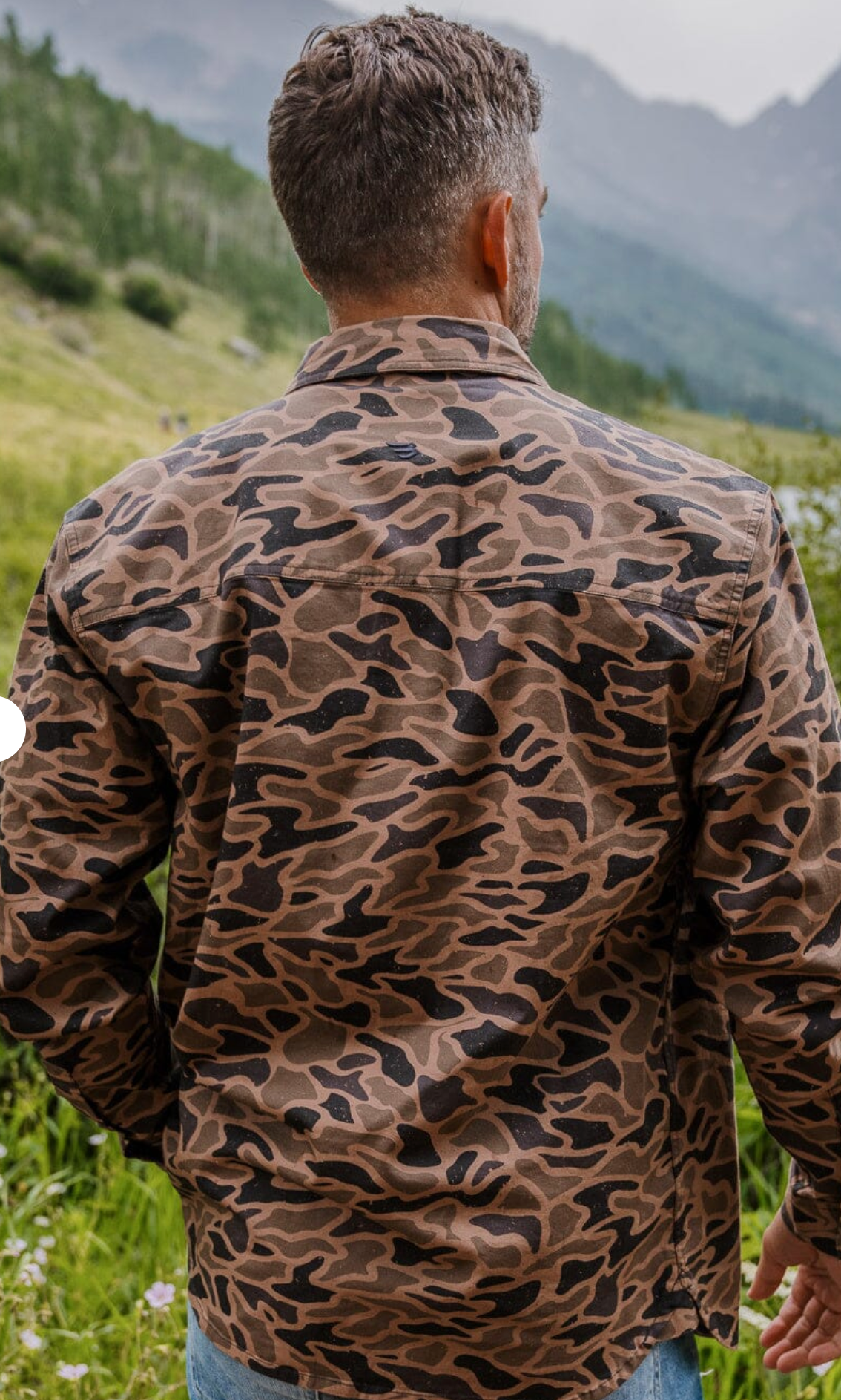 Cotton Twill Button Up - LS - Gauge Camo