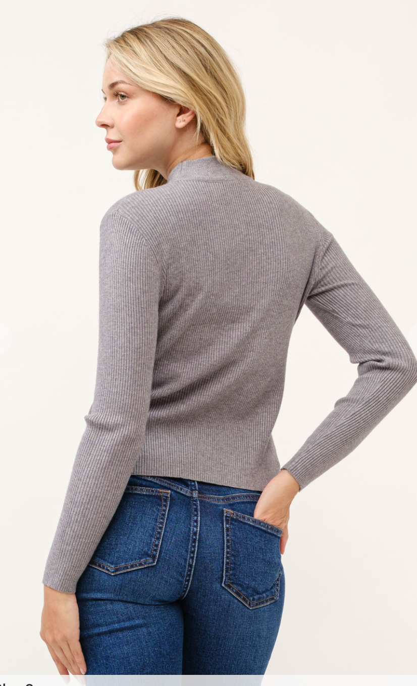 Flattering Ribbed Sweater