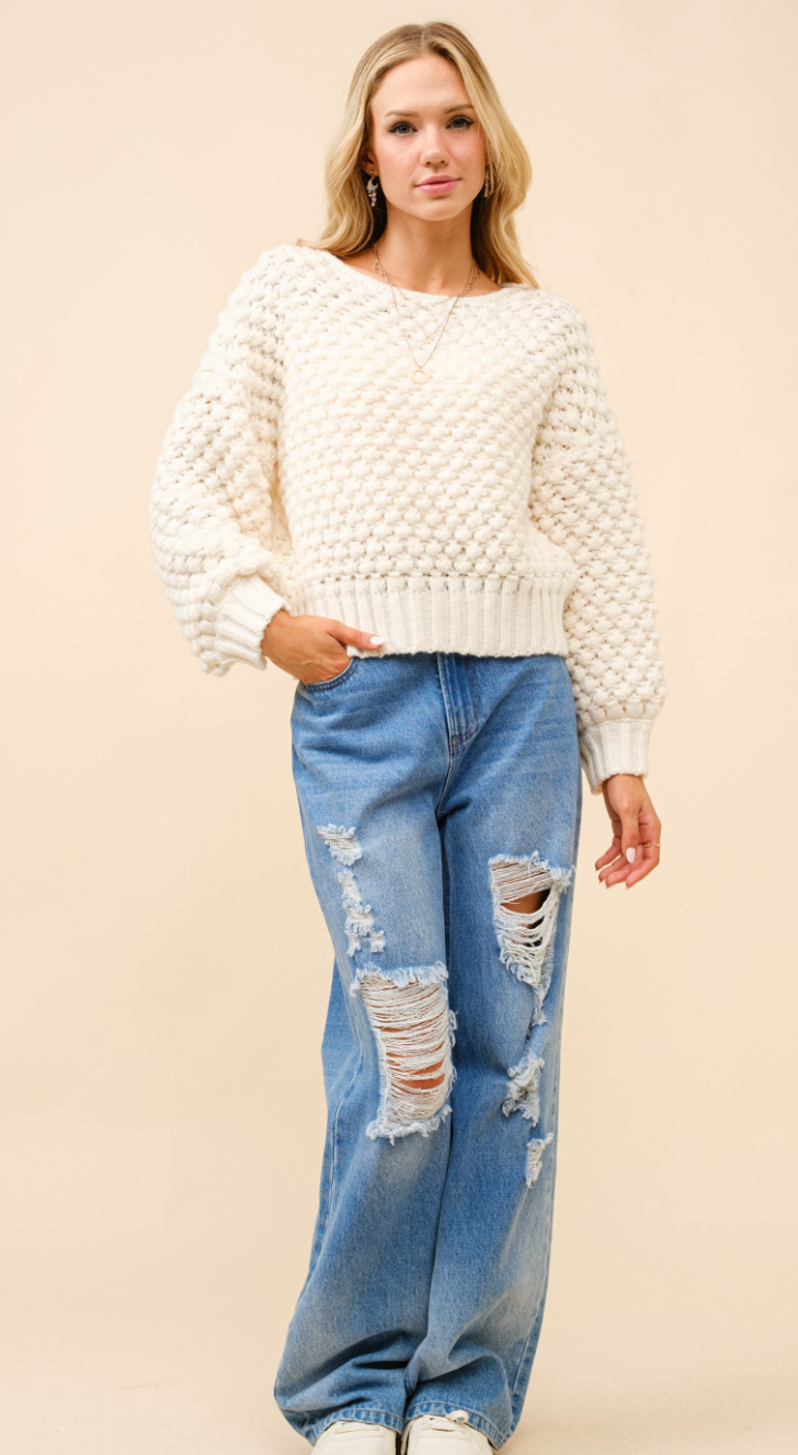 Bubble Textured Sweater