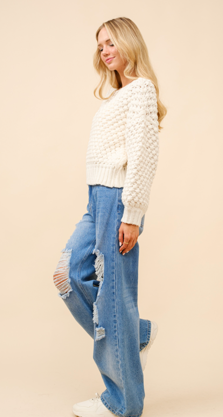 Bubble Textured Sweater