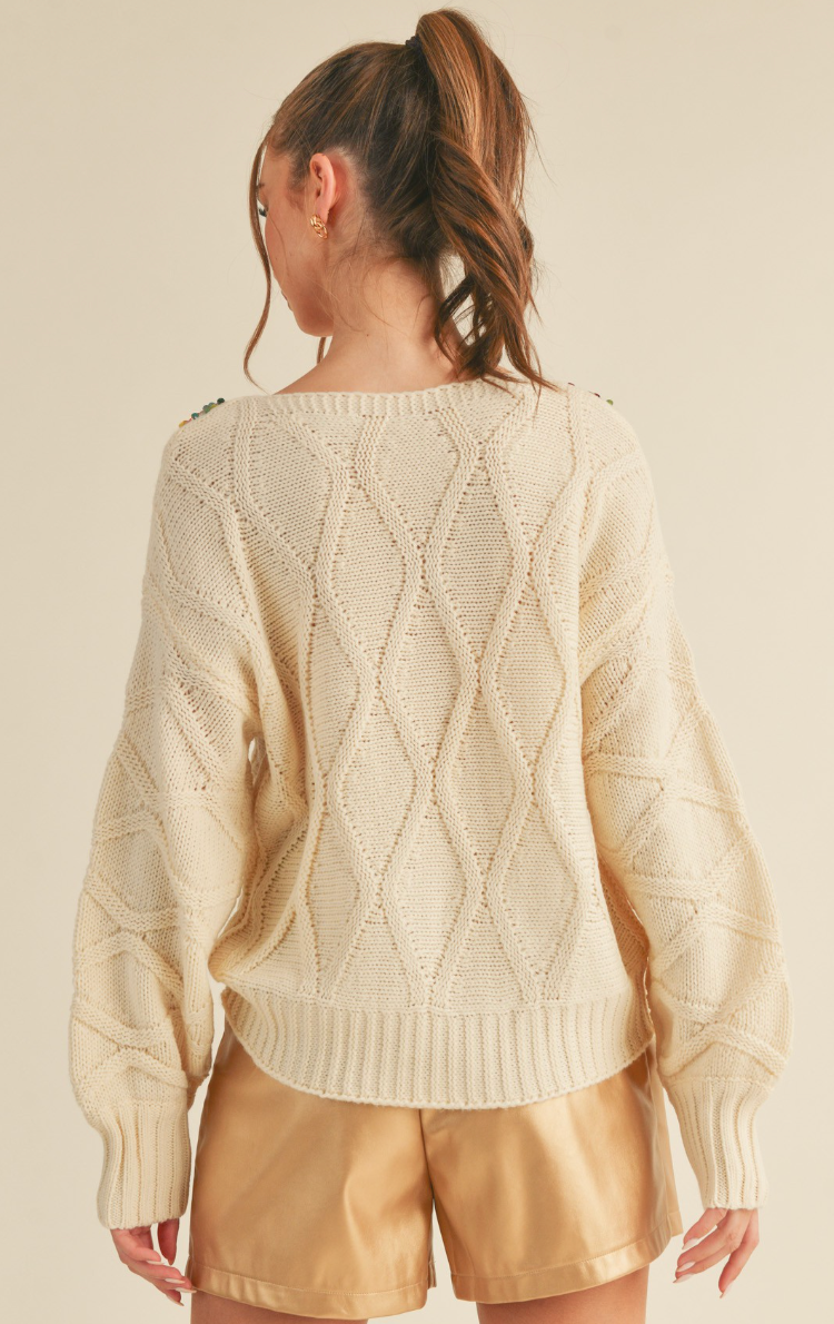 Sequin Embellished Sweater