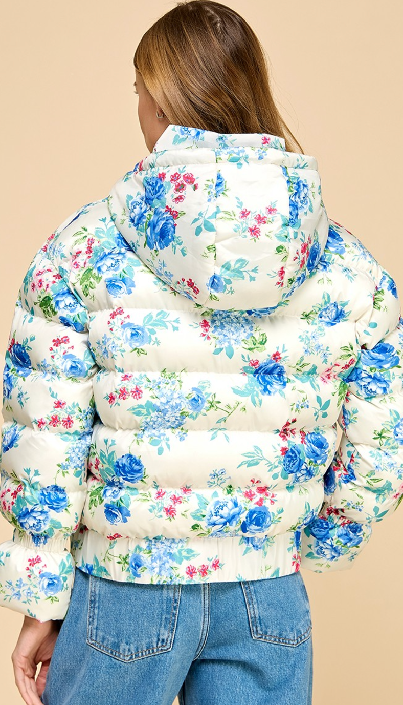 Floral Puffer Jacket