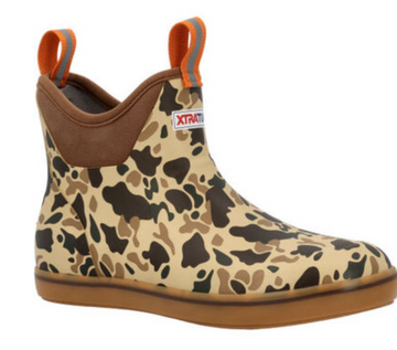 XTRATUF Men's 6 in Duck Camo Ankle Deck Boot #XMABDCAM