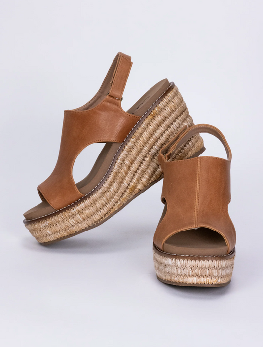 Corky's | Freddie | Cognac Smooth Wedge