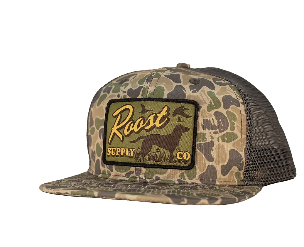 Roost Backwoods Camo Patch Hat