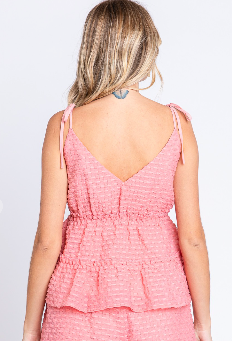 Textured Bralette Cami Top