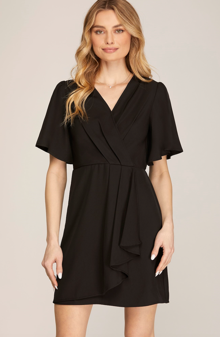 Ruffled Wrap Dress