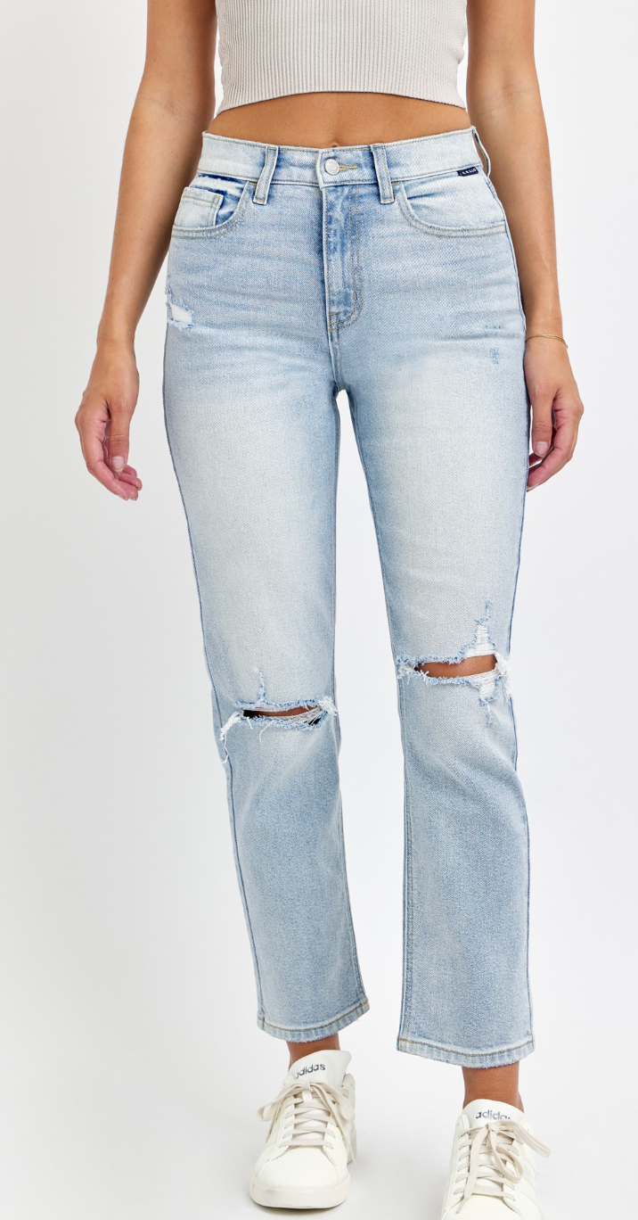 Cello High Rise Straight with Assymetric Back Pockets