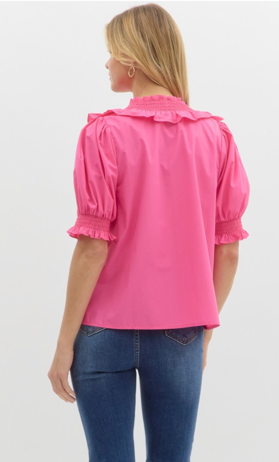 Smocked Embroidery Top