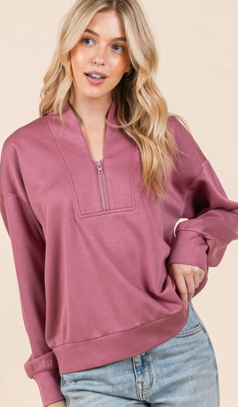 Scuba Zip Up Pullover