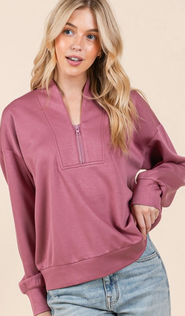 Scuba Zip Up Pullover