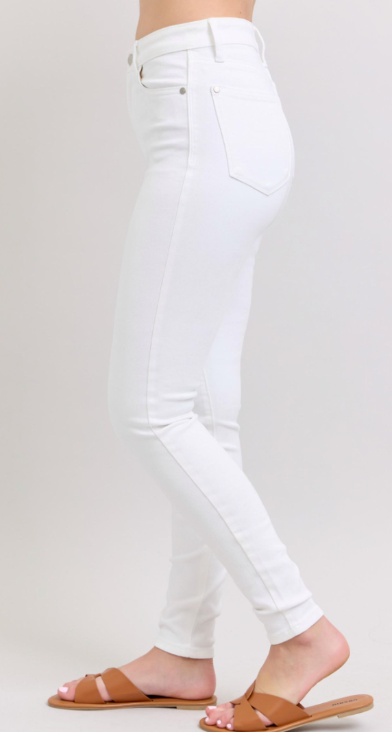 Judy Blue HW White Skinny Jean