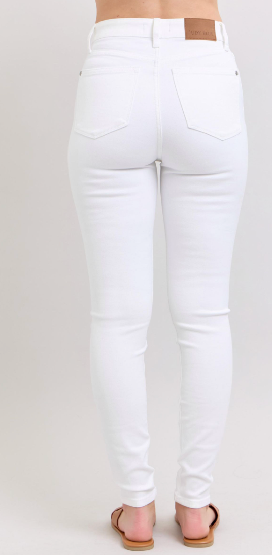 Judy Blue HW White Skinny Jean