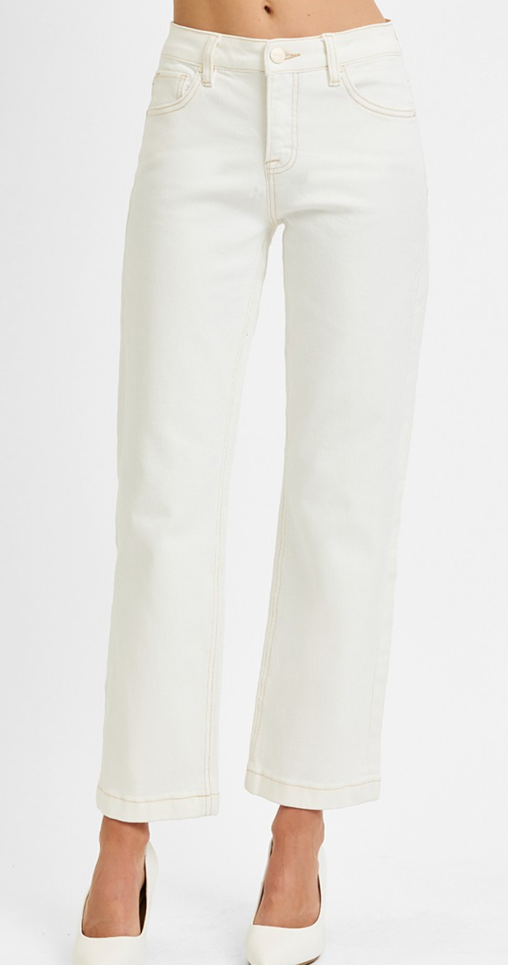 Risen Tummy Control Mid Rise Jeans