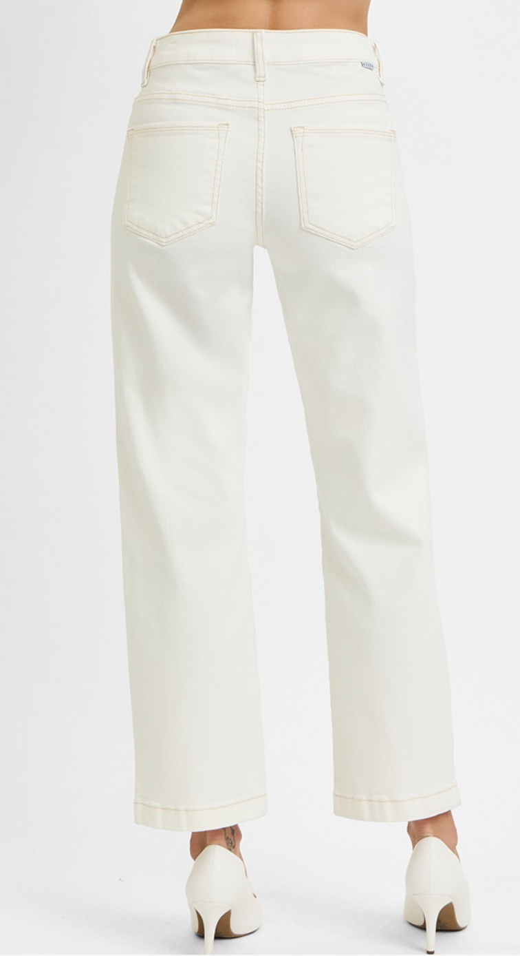 Risen Tummy Control Mid Rise Jeans