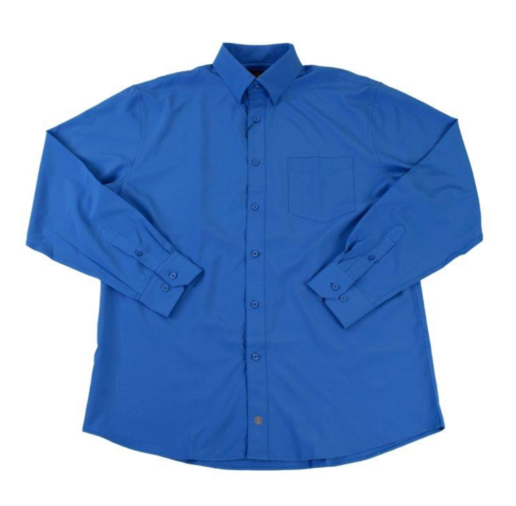 Men's L/S Solid Button Down Shirt