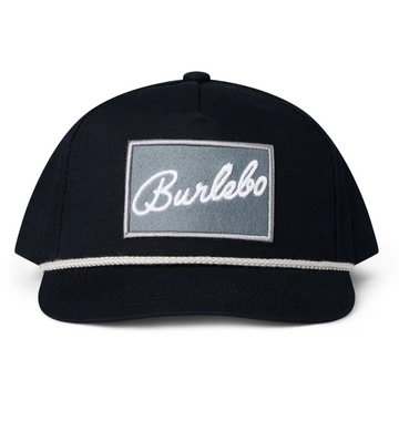 Cap - BURLEBO Grey Patch - Black