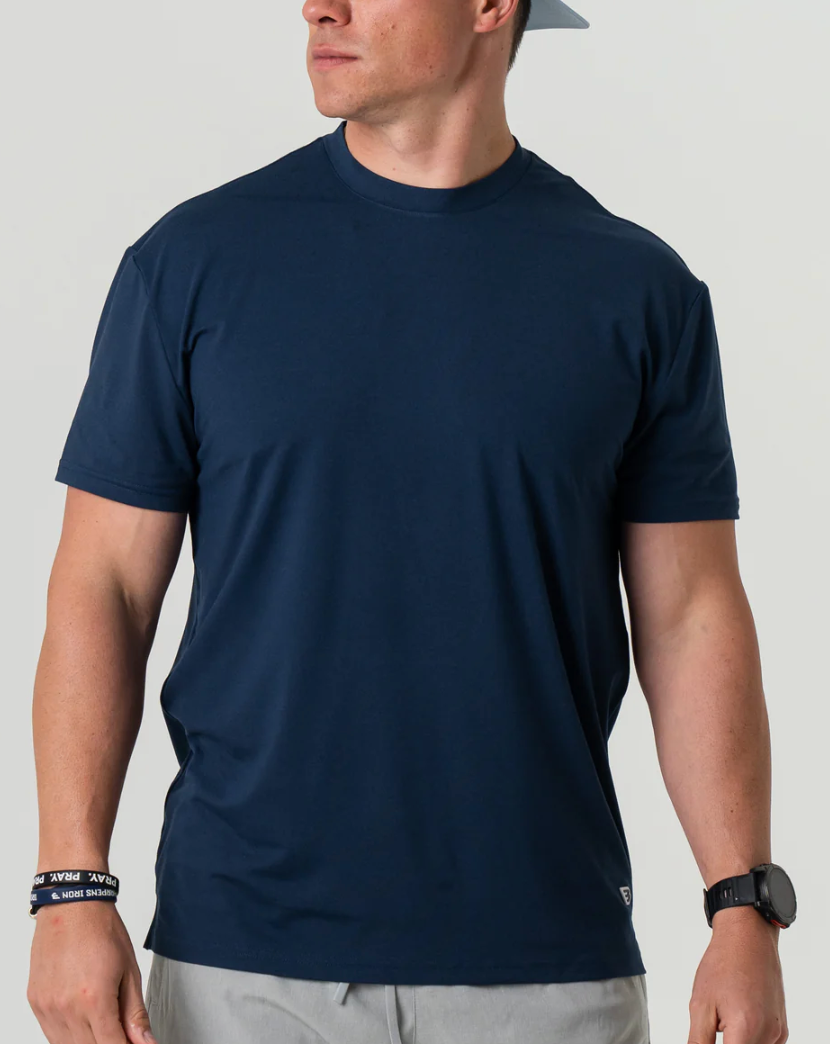 Go To Tee - Heather Navy