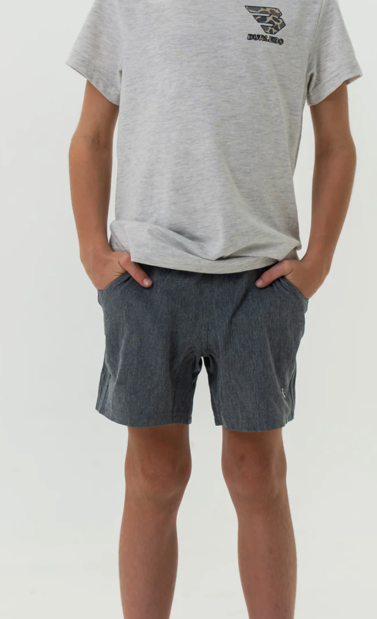 Youth Athletic Short - Grizzly Grey - Deer Camo Liner