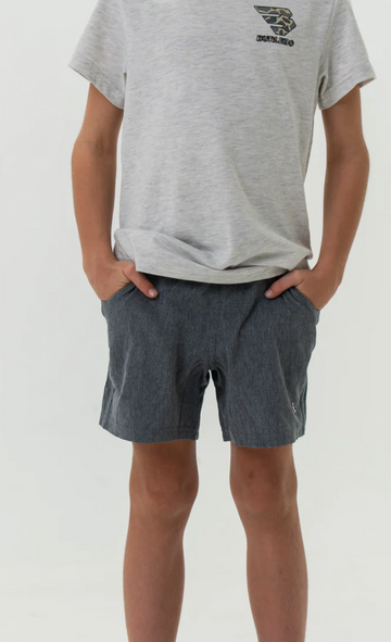 Youth Athletic Short - Grizzly Grey - Deer Camo Liner