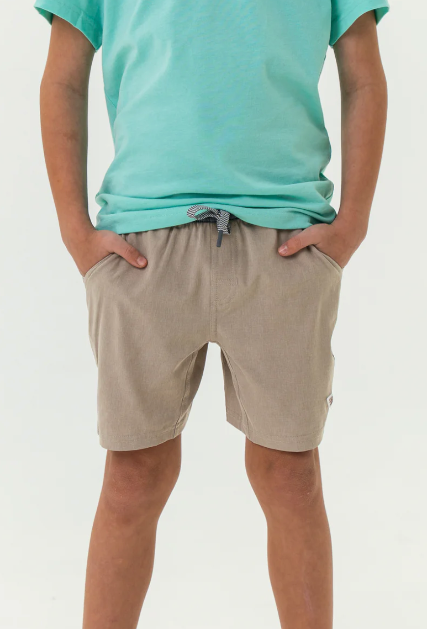 Youth Athletic Short - Heather Khaki - Venado Camo Liner