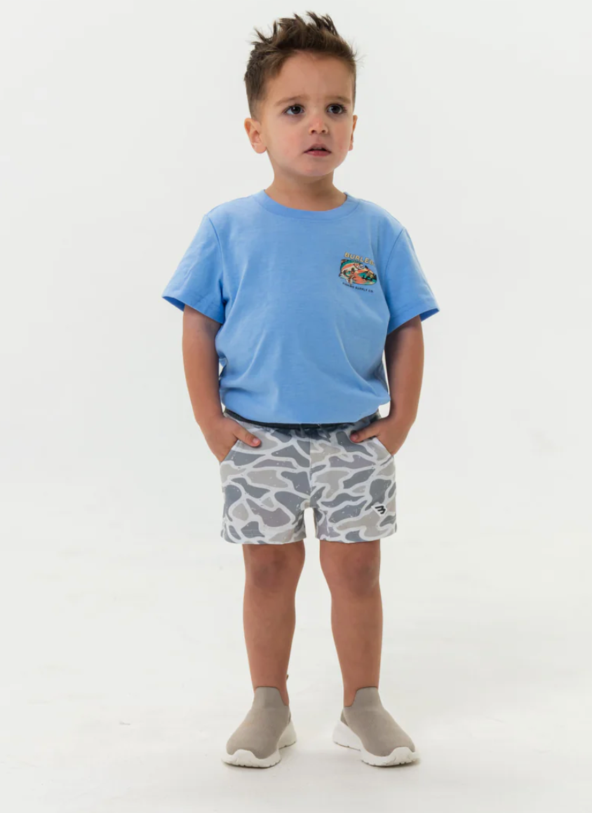 Youth Athletic Short - White Camo