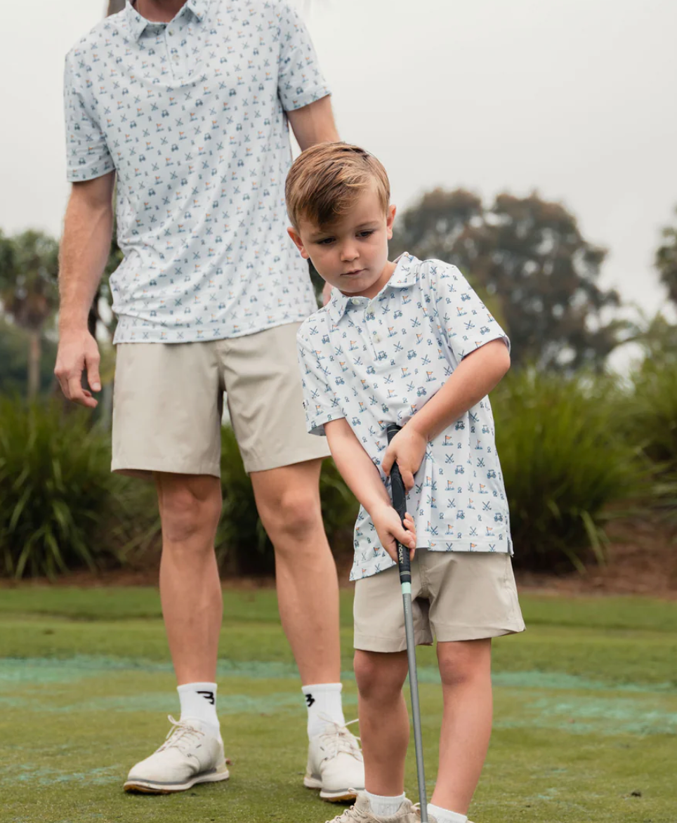 Youth Everyday Short - Light Khaki - American Flag Pocket
