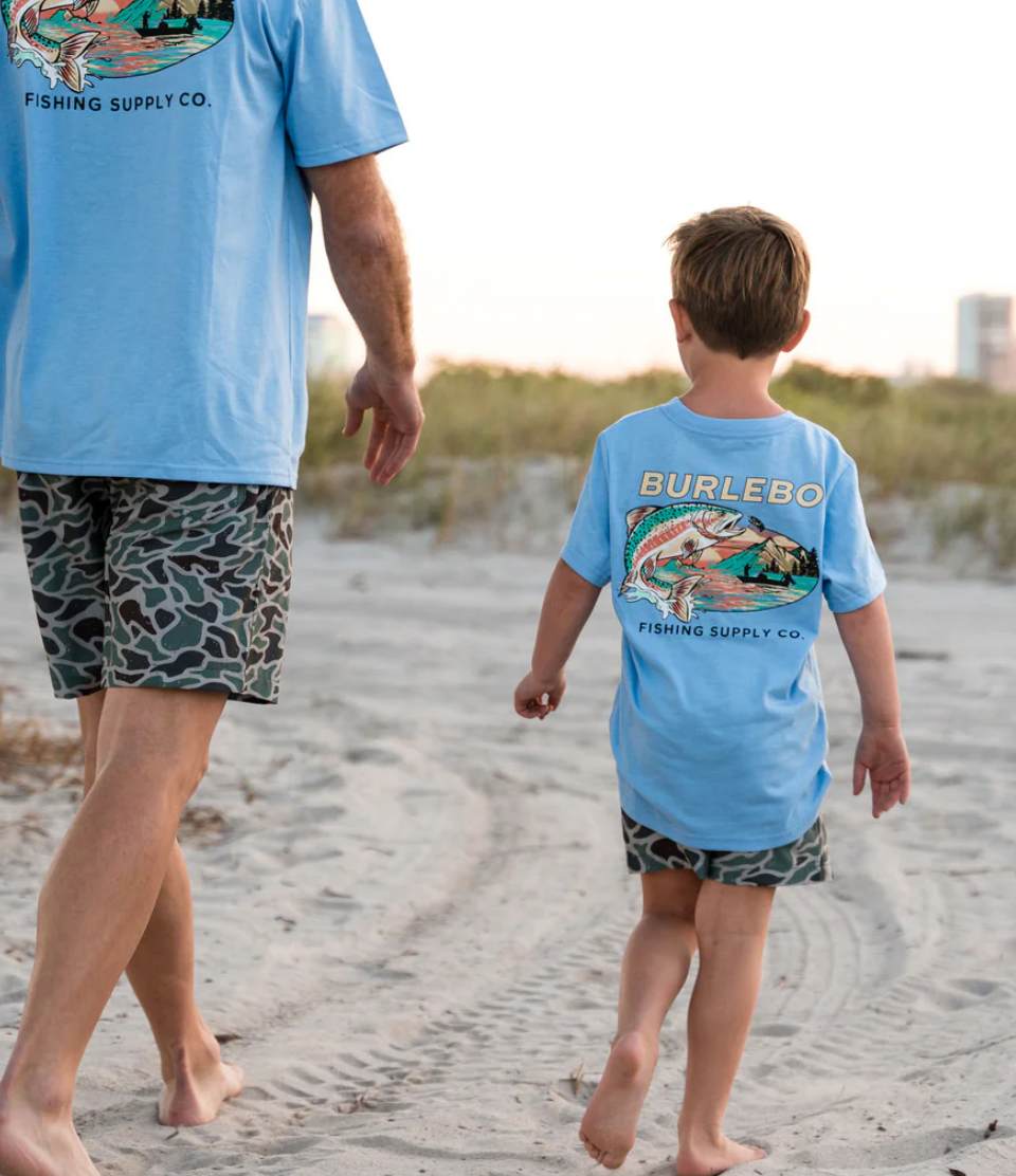 Youth Everyday Short - Retro Duck Camo - Grey Pocket