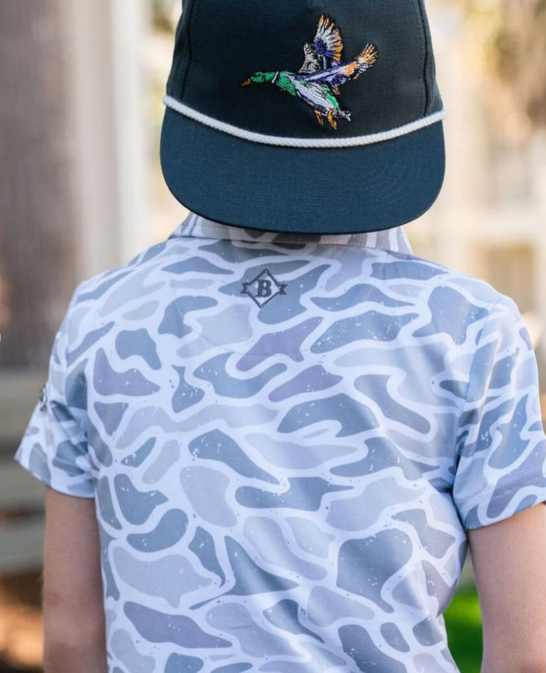 Youth Polo - White Camo