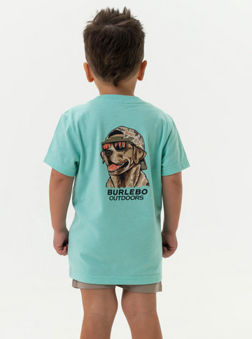 Youth Tee - Mallard Camo Dog - Island Reef