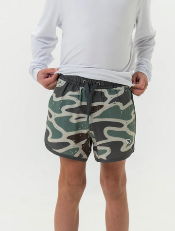 Youth Swim Trunk - Jumbo Retro Duck Camo