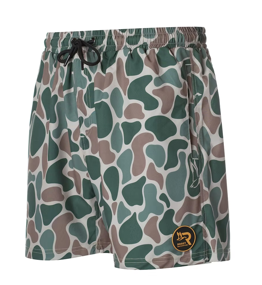 Youth Roost Camo Active Shorts (Drawstring)