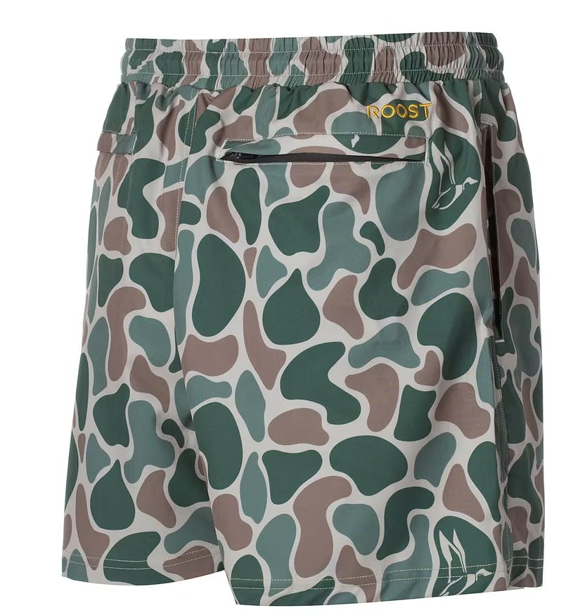 Youth Roost Camo Active Shorts (Drawstring)