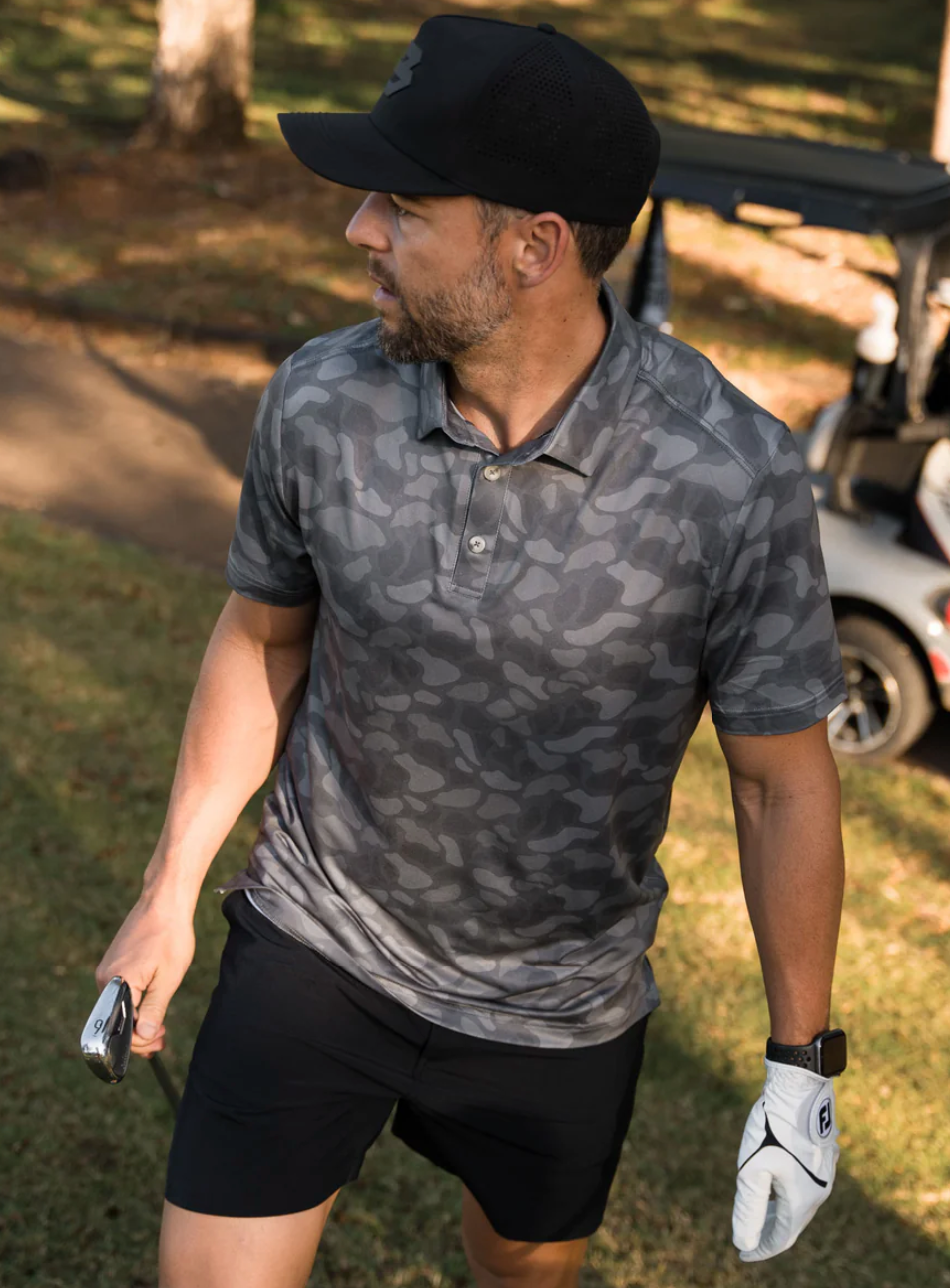 Performance Polo - Stone Camo