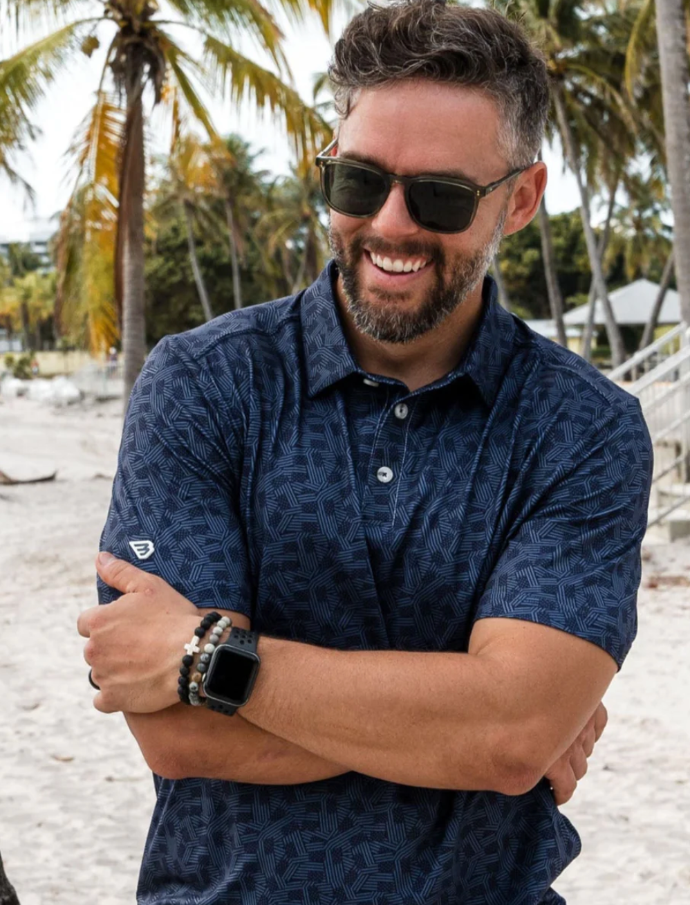 Performance Polo - Stars and Stripes - Navy