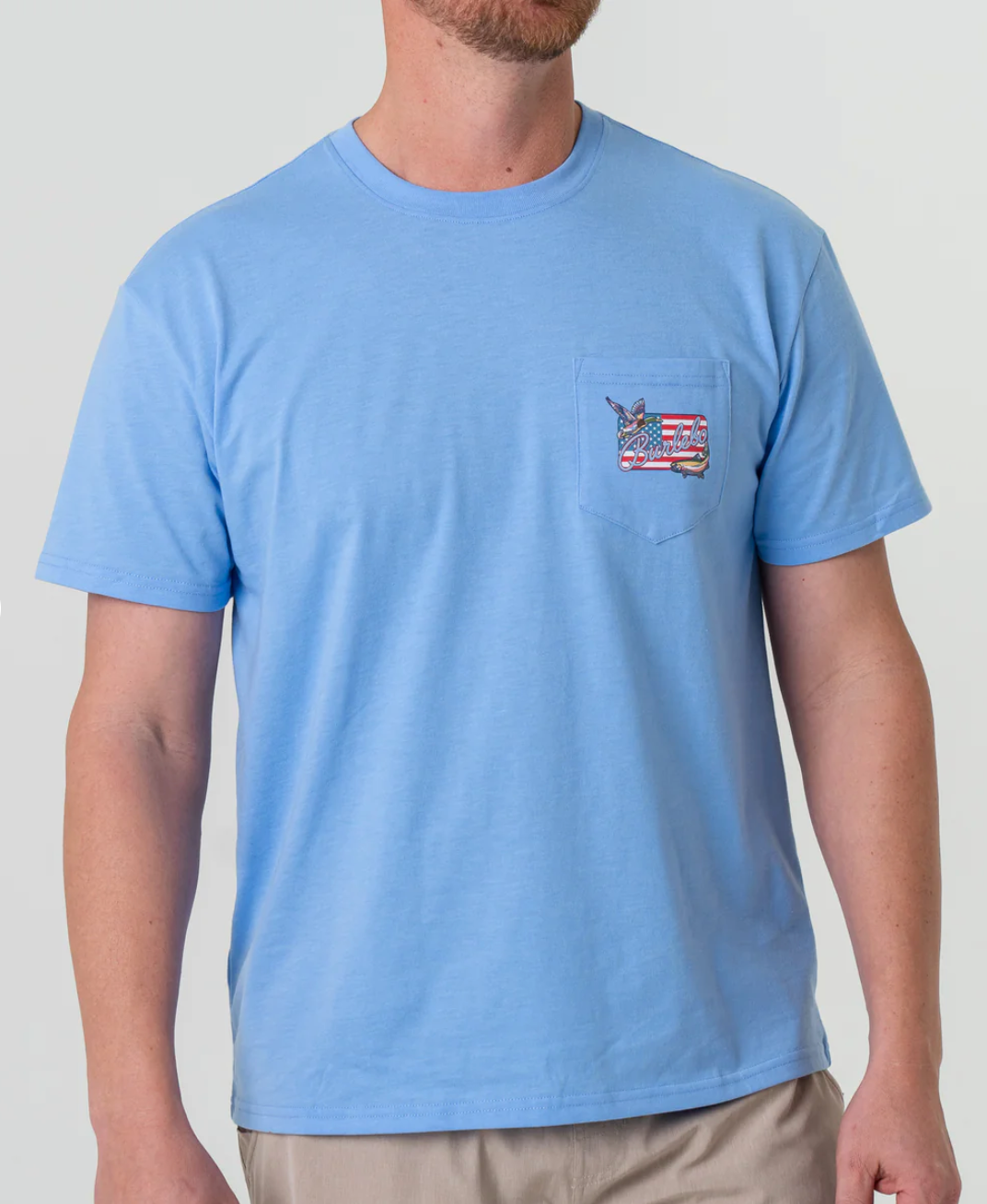 BURLEBO Patch Flag - Heather Periwinkle