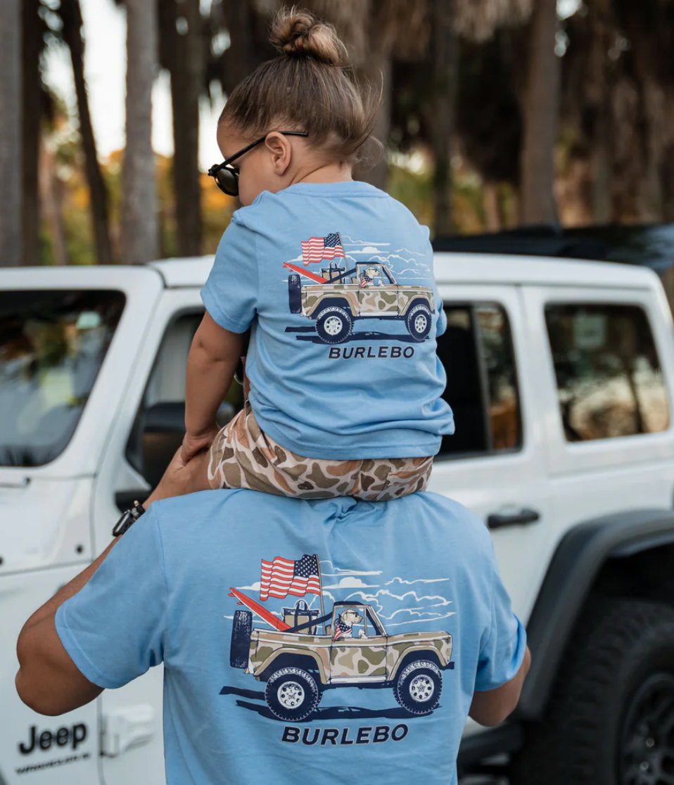 Camo Beach Cruiser - Heather Periwinkle