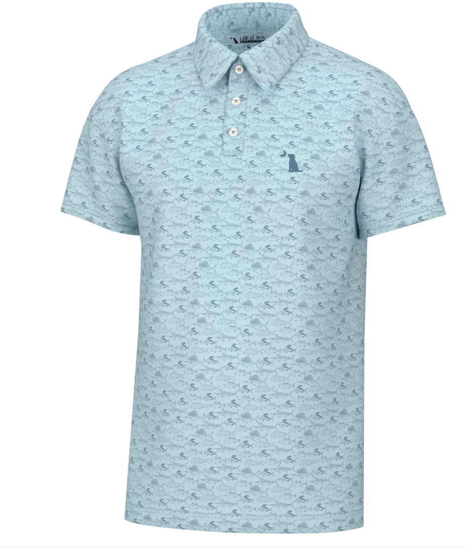 Youth Dirty Myrtle Polo - Saltwater